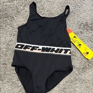 Off-White Black One-Piece Swimsuit